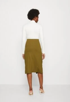 Anna Field Front Knot Midi Skirt - Kokerrok - Khaki -Anna Field Boutique 051302aff1de42478da86a4249fb11fe
