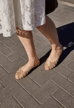 Anna Field Leather - Peeptoe Ballerina'S - Gold -Anna Field Boutique 0ef96dcbe1e54b399c92c0e4f8428919