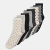 Anna Field Heart Ankle 8 Pack - Sokken - Black/Grey -Anna Field Boutique 168705eb05194875a2a9231e92363d31