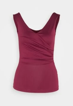 Anna Field Top - Dark Red -Anna Field Boutique 188eab3090374fed89a8647a095646f4