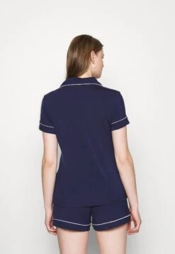 Anna Field Button Through Pj Set- Pyjama - Blue/White -Anna Field Boutique 1ad8c0bfd79e4306923630834c916023