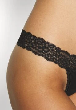 Anna Field 10Pp Cotton And Lace Thong - String - Black -Anna Field Boutique 1e3643c56d2f40289953e14d52bb3ace