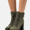 Anna Field Leather - Veterboots - Khaki -Anna Field Boutique 283222486e4646088b39a1d02261ec50