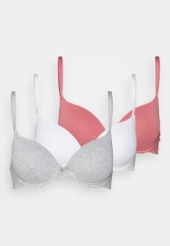Anna Field Sunlight 3Pack Tshirt Bra - T-Shirt Bh - Pink/Grey/White -Anna Field Boutique 2dc08d5a17e5486e994df821bba6549b