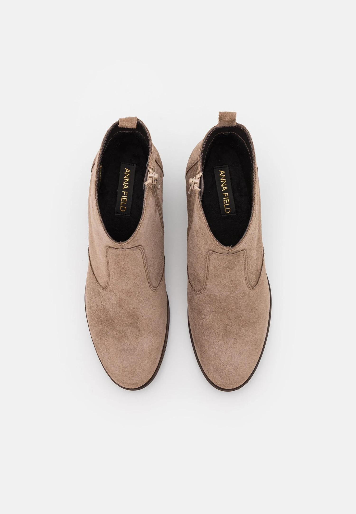 Leather - Cowboy-/Bikerlaarsjes - Taupe Leather - Cowboy-/Bikerlaarsjes - Taupe -Anna Field Boutique 31439f38e4674f7495916fa4d253a286 scaled