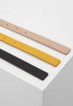 Anna Field 3 Pack - Tailleriem - Black/Yellow/Taup -Anna Field Boutique 32bda4e02b00493ba900a2850980ed28