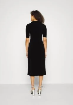Center Front Knot Low Midi Dress - Jurk - Black 4 Center Front Knot Low Midi Dress - Jurk - Black -Anna Field Boutique 35367c25b3b64620b2ecd27a71387530