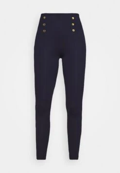 Anna Field Punto Leggings With Button Detail - Legging - Dark Blue -Anna Field Boutique 46a980d243e44bd0bc0b317bca04d1ba