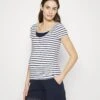 Maternity Double Layer Nursing- T-Shirt Print - Dark Blue/White -Anna Field Boutique 4d21bc328f34480c90b012e75a7aeb7c