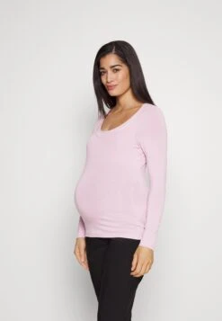 Maternity Basic Longsleeve 2 Pack - Longsleeve - Pink/Light Green -Anna Field Boutique 4fdb9102dce840008294794f71a97080