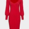 Anna Field Gebreide Jurk - Red -Anna Field Boutique 546eff0864114e259515885fea1937de