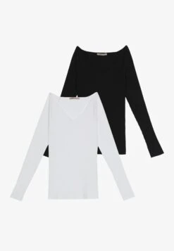 Anna Field 2-Pack - Longsleeve - Black/White -Anna Field Boutique 569d9af6150a42b7a8e7065d19fb8ff2