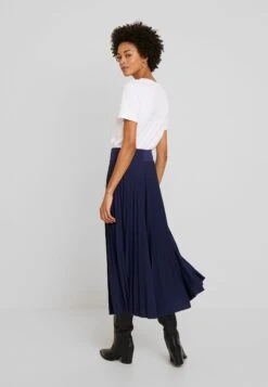 Anna Field Plisse A-Line Midi Skirt - A-Lijn Rok - Maritime Blue -Anna Field Boutique 5e377213776043ae87e0befe2a75e8ca