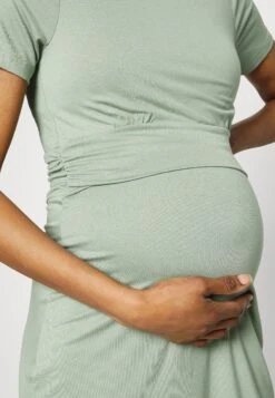 Short Sleeves Ruched Waist Mini Flared Dress - Jerseyjurk - Light Green 6 Short Sleeves Ruched Waist Mini Flared Dress - Jerseyjurk - Light Green -Anna Field Boutique 642d80165ad64bb3a32364f3cbfdbc90