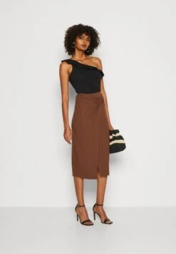 Anna Field Wikkelrok - Dark Brown -Anna Field Boutique 6d329ad4e2824488b461b7bfca21bfaa