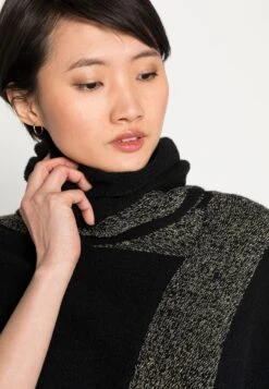 Anna Field Poncho - Black / Gold -Anna Field Boutique 6fcd65bf26b14654ad581eeb1f69b3b2