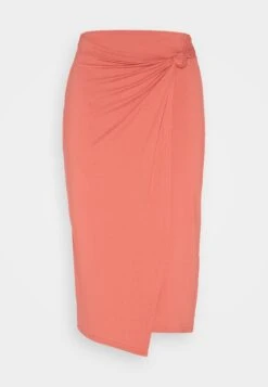 Anna Field Front Knot Midi Skirt - Kokerrok - Red -Anna Field Boutique 7673a70ffafd4e64b333db05d060c74b