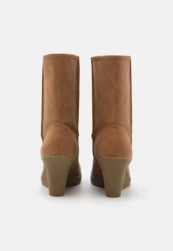 Anna Field Winter Boot - Enkellaarsjes Met Sleehak - Cognac -Anna Field Boutique 7996478d26b54973a4236206968037b1