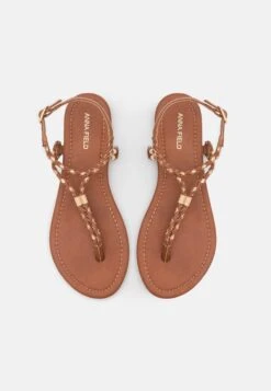 Anna Field Teensandalen - Cognac/Gold -Anna Field Boutique 7c596d3d4dd6464c819a2b72b8deb71f
