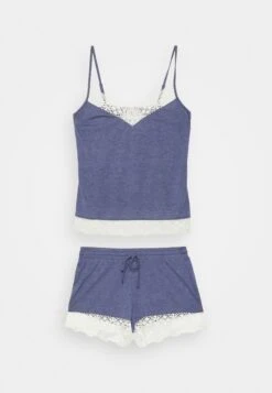 Anna Field Sarah Short Pj Set- Pyjama - Blue -Anna Field Boutique 7de828dbac73492da1b8dc8ae569b443