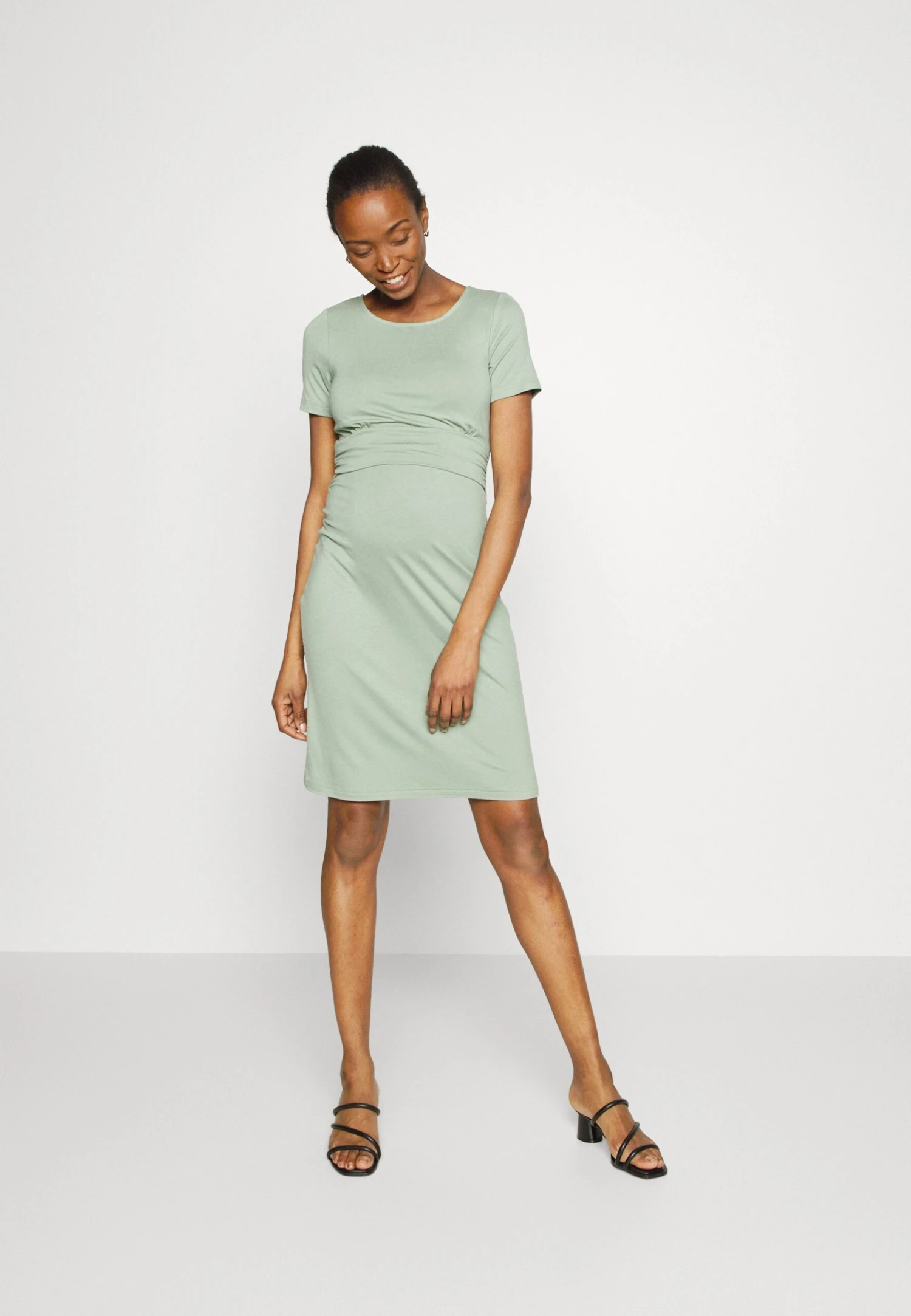 Short Sleeves Ruched Waist Mini Flared Dress - Jerseyjurk - Light Green Short Sleeves Ruched Waist Mini Flared Dress - Jerseyjurk - Light Green -Anna Field Boutique 893e4de6564c4b5e83b100cc9f9a8c44 scaled