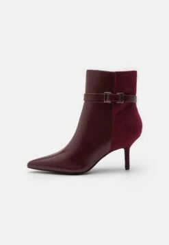 Anna Field Enkellaarsjes Met Hoge Hak - Bordeaux