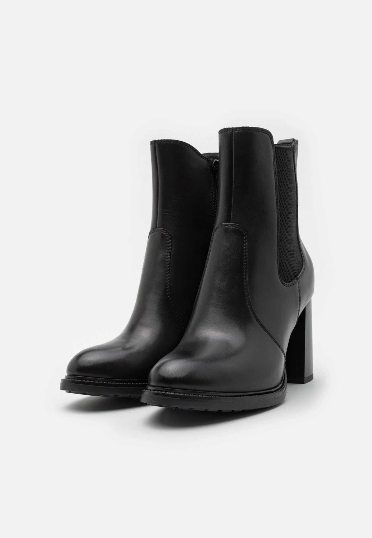 Leather- Enkellaarsjes Met Hoge Hak - Black Leather- Enkellaarsjes Met Hoge Hak - Black -Anna Field Boutique 905be349a0424c6ebaa958778d635f40 scaled