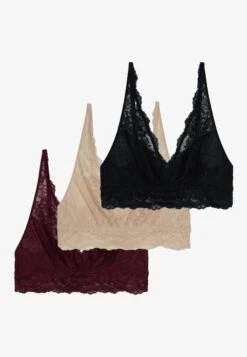 Anna Field 3 Pack - Bustier - Black/Beige/Dark Red -Anna Field Boutique 938aa42549cf49f2814d4d05d6c7bc9f