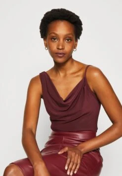 Anna Field Top - Dark Red -Anna Field Boutique 9fc6f7c1c7464e1c8070977a2a72c50f