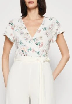 Anna Field Jumpsuit - Beige/White -Anna Field Boutique a4433bd6492c4dd7a87a97fb60c30d27