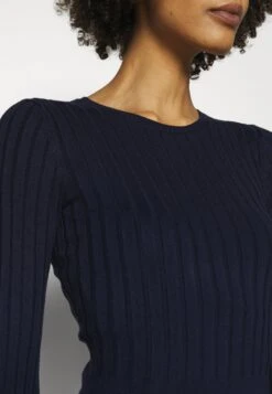 Anna Field Crew Ausschnitt Ripp Top Bodycon Mini Strickkleid - Etui-Jurk - Dark Blue -Anna Field Boutique a841eb6cc2af467ca5f262385ad1c508