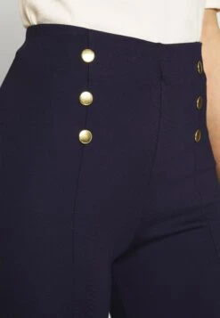 Anna Field Punto Leggings With Button Detail - Legging - Dark Blue -Anna Field Boutique a908d0371f5646e88ad7ea72361fb132