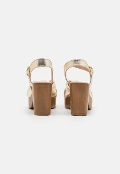 Anna Field Leather - Clogs - Gold -Anna Field Boutique acb0d75ccb42484a99b85e3824af5555