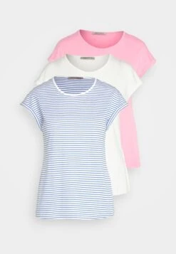 Anna Field 3 Pack - T-Shirt Print - White/Pink/Off-White -Anna Field Boutique b9cf40a25ccc43ae8ea090fe63cf73e1