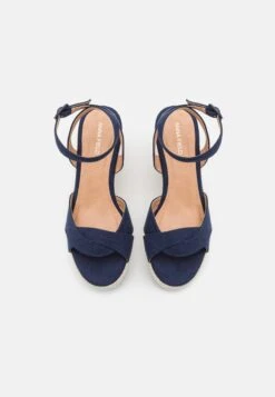 Anna Field Sandalen Met Sleehak - Dark Blue -Anna Field Boutique c43f8d20b6c34f169f7eda00901a6c31