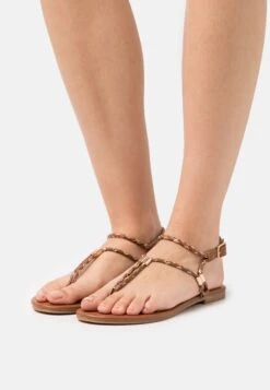 Anna Field Teensandalen - Cognac/Gold