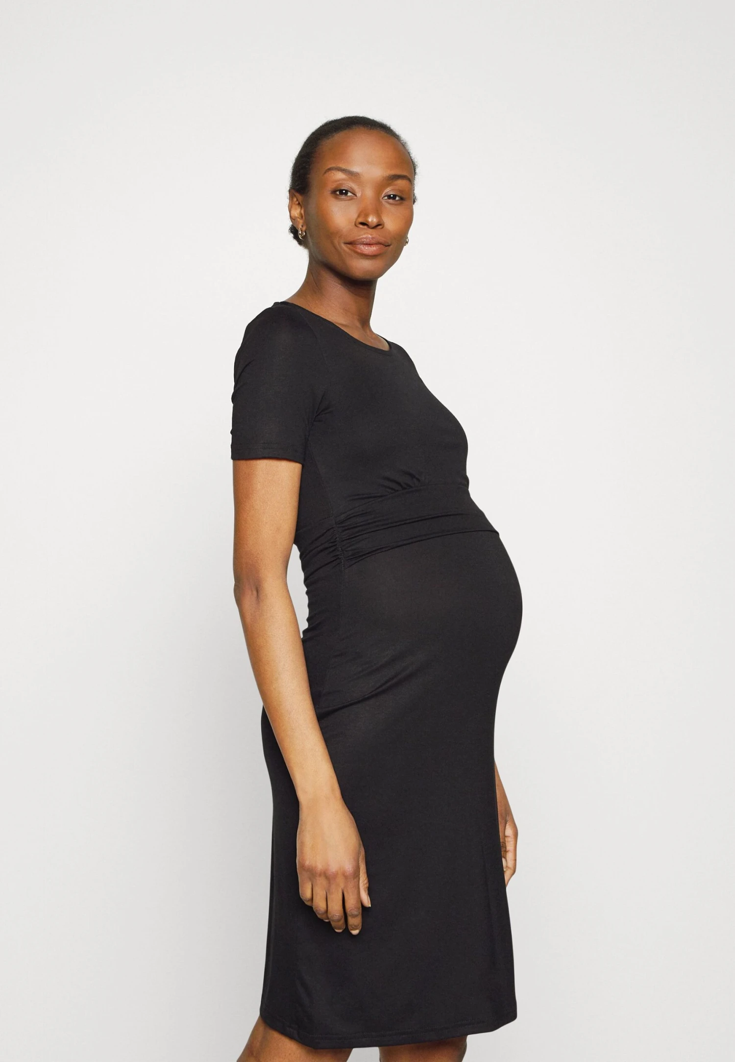 Short Sleeves Ruched Waist Mini Flared Dress - Jerseyjurk - Black Short Sleeves Ruched Waist Mini Flared Dress - Jerseyjurk - Black -Anna Field Boutique d013a8bbc5f3496991baef05c36d76c3 scaled