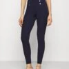 Anna Field Punto Leggings With Button Detail - Legging - Dark Blue 2 Anna Field Punto Leggings With Button Detail - Legging - Dark Blue -Anna Field Boutique d182d2cbcbbe4c5b83fdeecb32c3b762