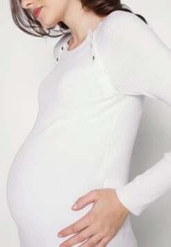 Nursing - Button Opening - Trui - White -Anna Field Boutique d779e2bf277145d7bbbb276e609117d4