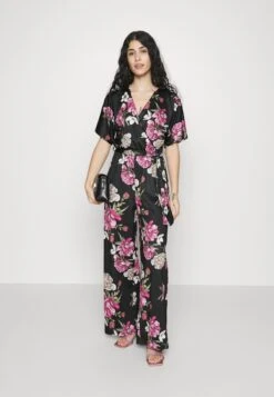 Jumpsuit - Black/ Multi-Coloured -Anna Field Boutique e3dcac85e6d94d30a8616514acb4bad3