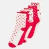 Anna Field 5 Pack - Sokken - White/Red -Anna Field Boutique e913f86b66a24d928ee120660589cafc