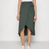 Anna Field Basic Wrap Over Midi Skirt- A-Lijn Rok - Light Green -Anna Field Boutique f11c32e4a25241f5a0570cb7352e6aec