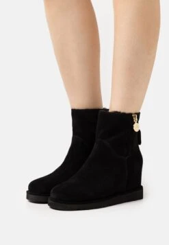 Anna Field Leather Winter Boot - Korte Laarzen - Black