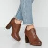 Anna Field Comfort - Enkellaarsjes Met Hoge Hak - Cognac -Anna Field Boutique f8cb32fd09b848f4a40bc3986a441fd5